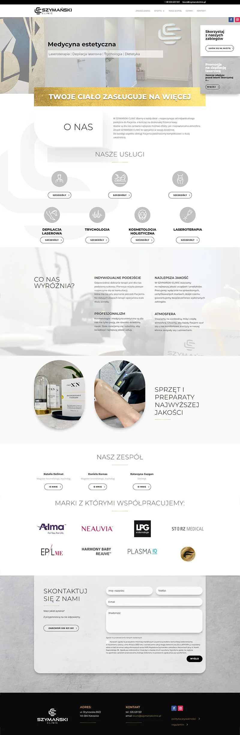 szymanski clinic strona internetowa